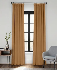 Half Price Drapes Amber Gold Signature Velvet Blackout Curtain
