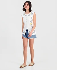 Driftwood Women's Deanna Limoncello Crewneck Knit Vest