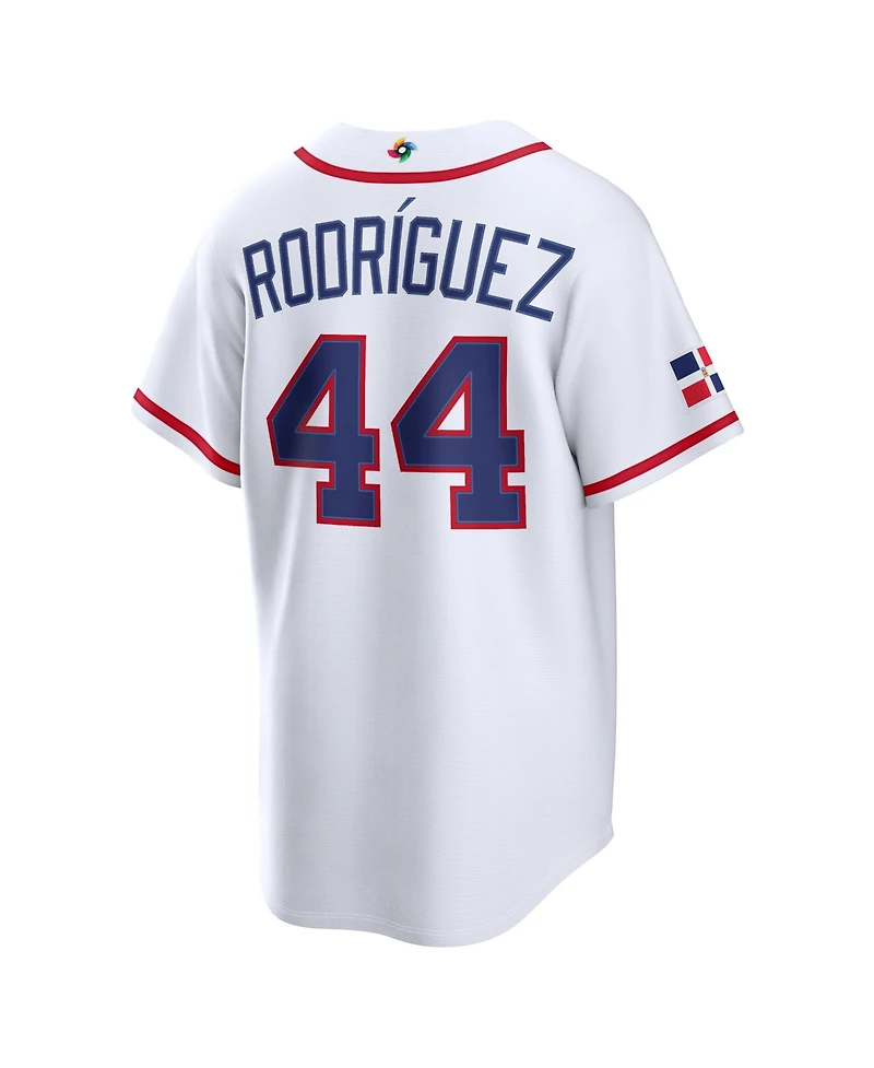 Nike Men's Julio Rodriguez White Dominican Republic Baseball 2026 World Classic Stadium Jersey