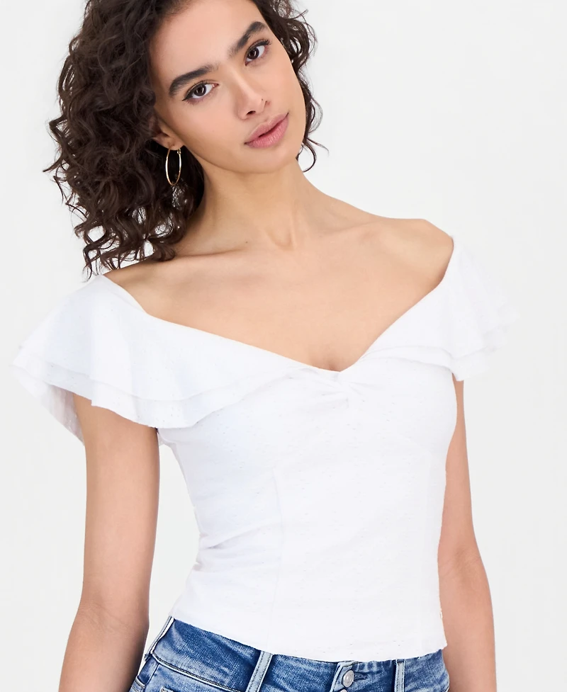 Guess Women's Off-The-Shoulder Teodolinda Top