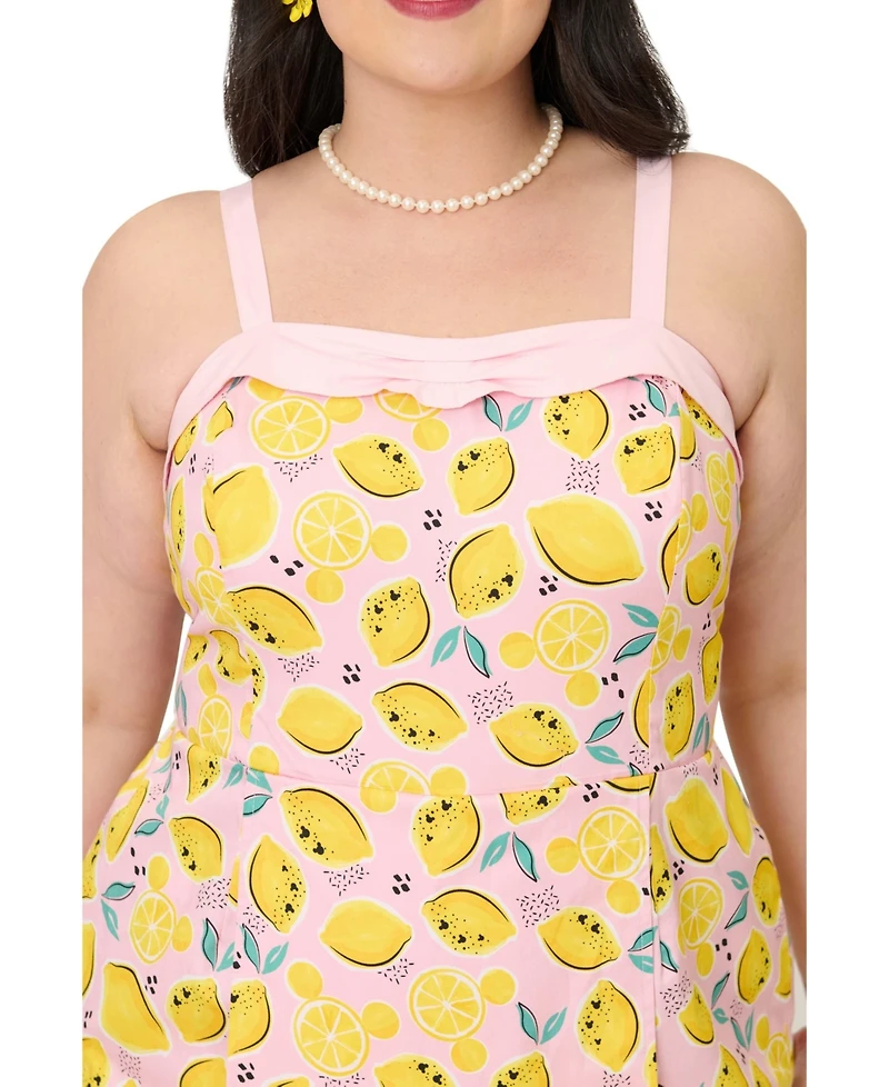 Unique Vintage Plus Skirted Dolly Romper