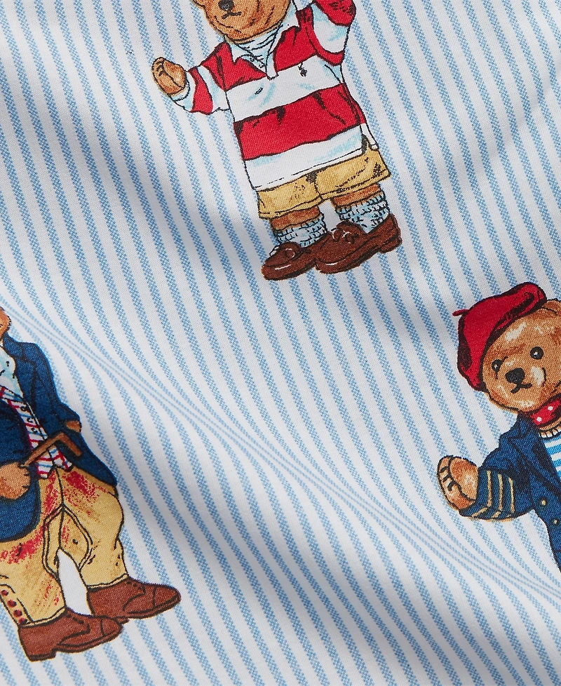 Polo Ralph Lauren Teddy Bear Stripe -Pc. Sheet Set