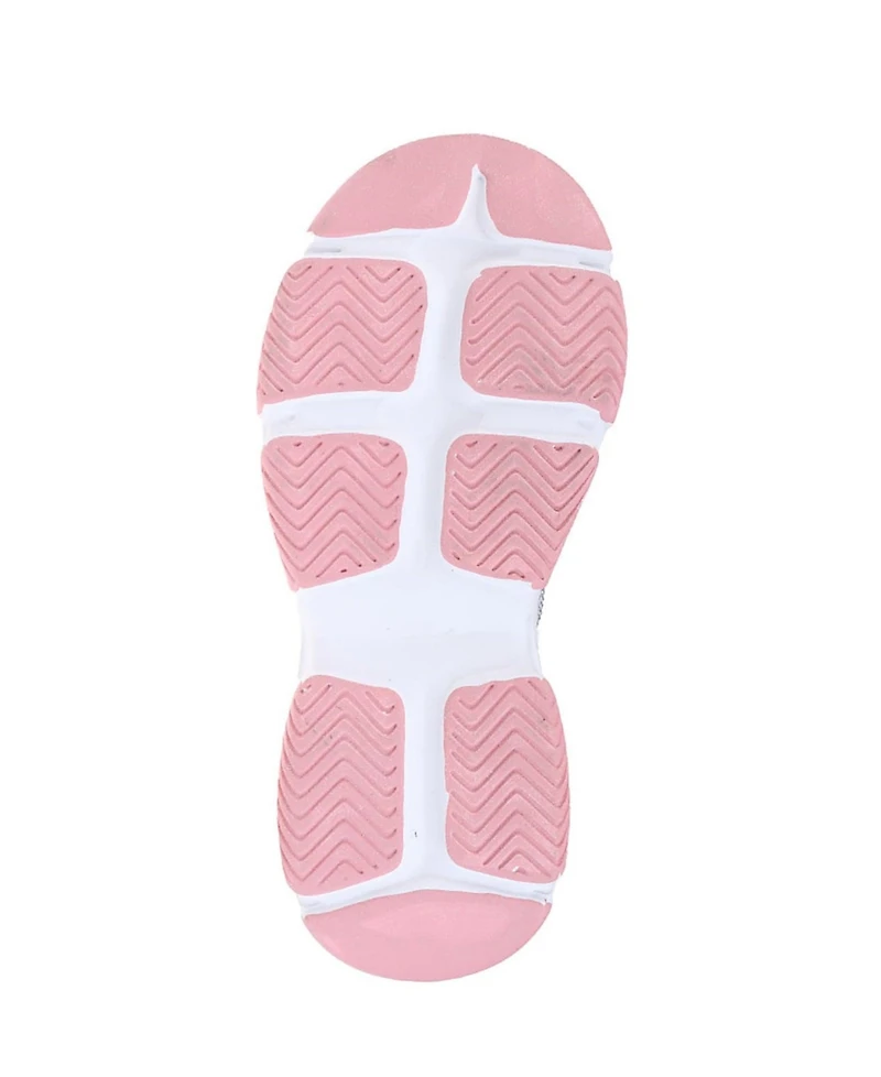 bebe Women's Sneaker with Mesh Upper and Rhinestones Embellishment