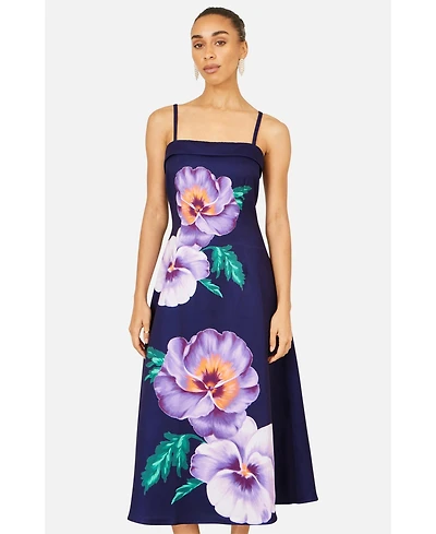 Yumi Women's Pansy Strappy Midi Dress