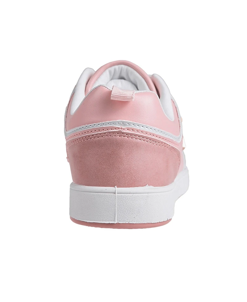 bebe Women's Stylish and Sparkly Sneaker with Rhinestone Dangle Charms