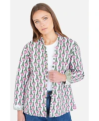 Yumi Women's Reversible Cotton Quilted Jacket