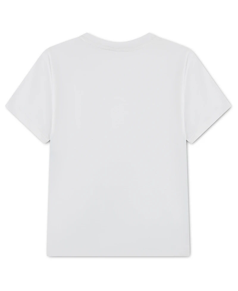 Lacoste Boys' 10-16 Watercolor Croc Crewneck T-Shirt