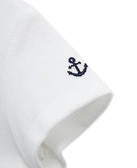 Little Me Baby Boys' Patchwork Detail Shortall and Polo Shirt, 2-Piece Set