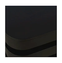 Jofran Mid-Century Modern Floating Sculpture Layered Coffee Table with Caster Wheels