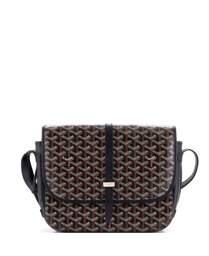 Pre-Owned Goyard Mm Belvedere Ii Messenger Bag Coated Canvas