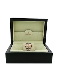 Pre-Owned Rolex Oyster Perpetual Datejust Automatic Watch in Stainless Steel and Gold with Diamond Markers 26mm