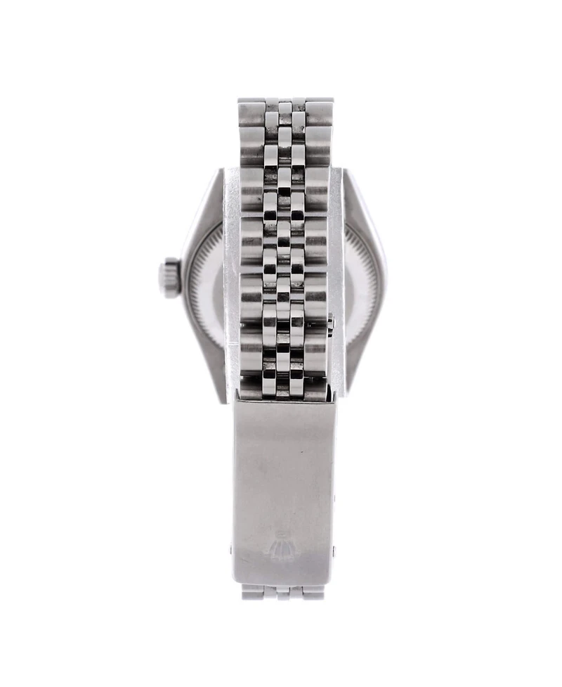 Pre-Owned Rolex Oyster Perpetual Datejust Automatic Watch in Stainless Steel and White Gold with Diamond Markers 26mm