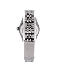 Pre-Owned Rolex Oyster Perpetual Datejust Automatic Watch in Stainless Steel and White Gold with Diamond Markers 26mm