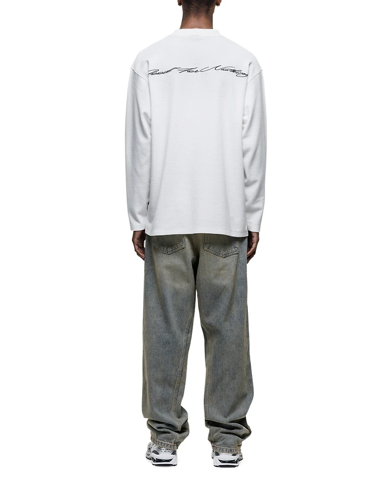 Good For Nothing Men's Scribble Long-Sleeve Waffle T-Shirt