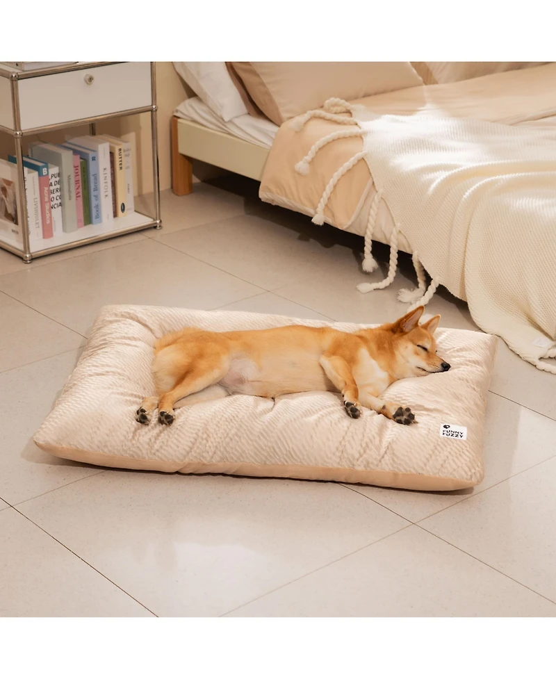 FunnyFuzzy Dual-Sided Plush Washable Dog Pad