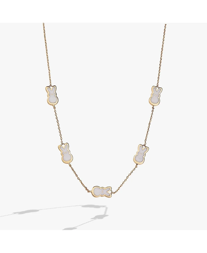 Alex and Ani Peeps Pearlized Bunny Necklace