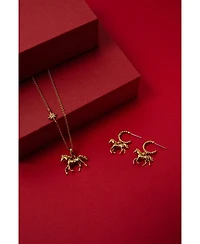 Alex and Ani Horse Huggie Hoop Earring