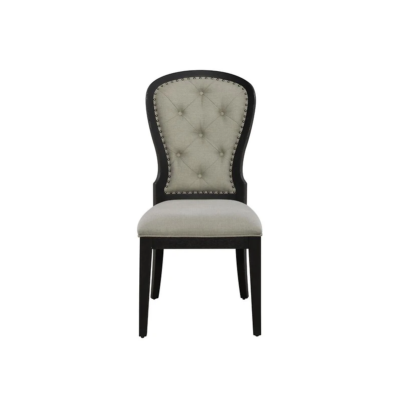 Liberty Furniture Industies, Inc Uph Tufted Back Side Chair Set of 2