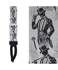 Trafalgar Ambrose Dapper Night Silk Formal End Suspenders and Necktie Set