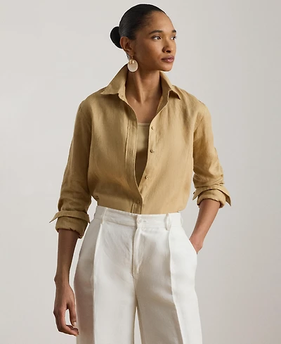 Lauren Ralph 100% Linen Shirt