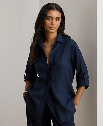 Lauren Ralph 100% Linen Shirt