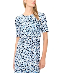 Vince Camuto Women's Short-Sleeve Cross-Over Maxi Dress