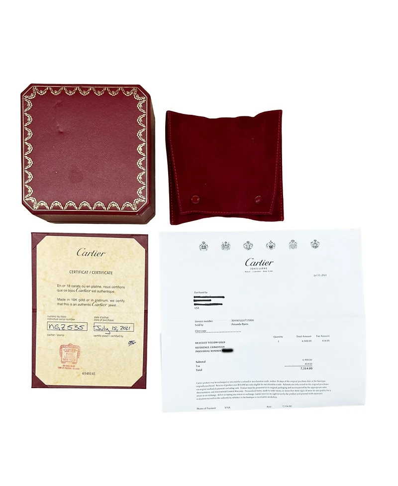 Pre-Owned Cartier Gold Love Bracelet