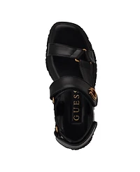 Guess Women's Lanara Quattro G Sporty Platform Footbed Sandals