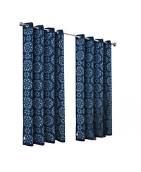 Rt Designers Collection 100% Polyester 190 Gsm Tilley Revisible Blackout Grommet Curtain Panel