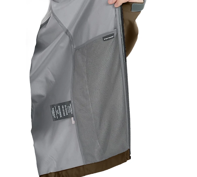 Hawke & Co. Men's All-Season Lightweight Stretch Hooded Rain Jacket