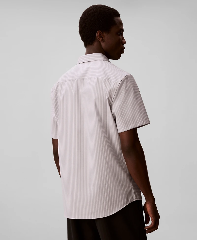 Calvin Klein Men's Multi-Stripe Slim-Fit Shirt