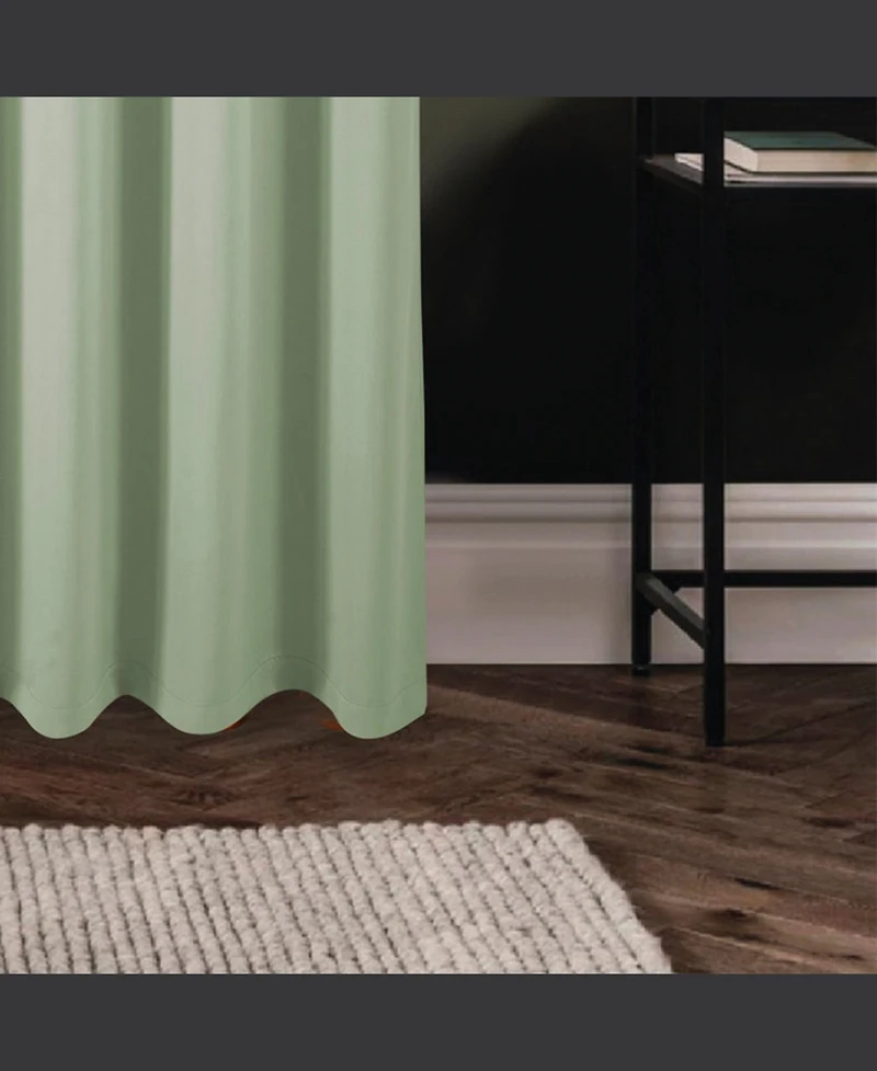 Rt Designers Collection 100% Polyester 250 Gsm Riley 100% Blackout Grommet Panel 54" x 45" Sage