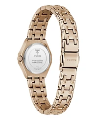 Guess Women's Rose Gold-Tone Stainless Steel Analog Watch, 25mm