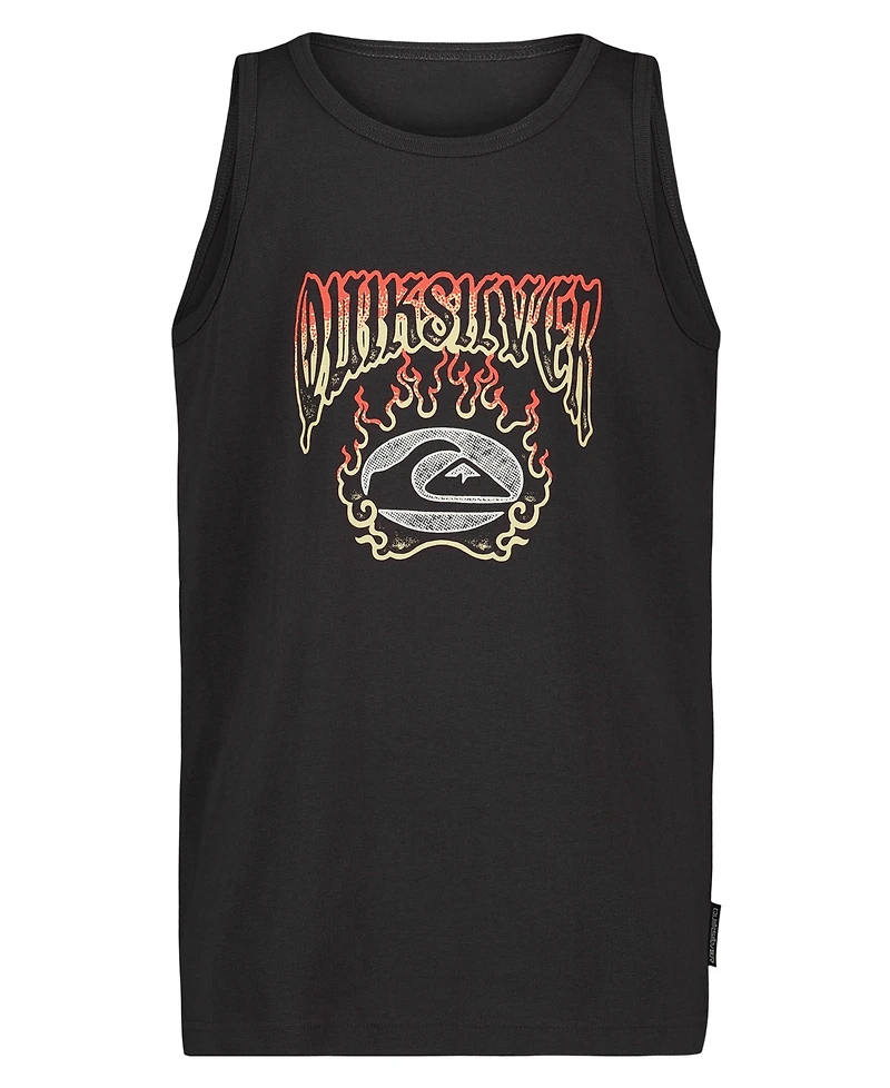 Quiksilver Boys' 8-20 Temple Flames Crewneck Tank Top