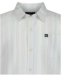 Quiksilver Boys' 8-20 Island Stripe Button-Up Shirt