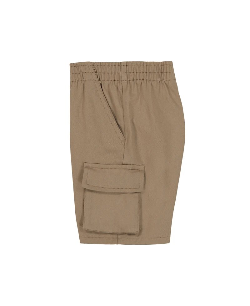 Kids Headquarters Boys' Toddler 2T-5T Printed Polo, Camera T-Shirt and Twill Cargo Shorts 3-Piece Set