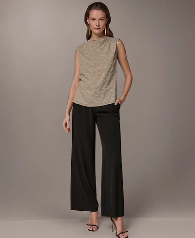 Donna Karan New York Petite Mock Neck Top