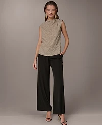 Donna Karan New York Petite Mock Neck Top