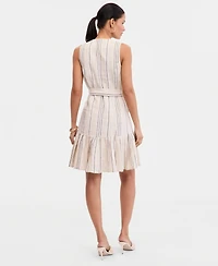 I.n.c. International Concepts Women's Sleeveless Linen-Blend Dress, Macy's Exclusive