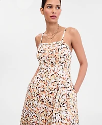I.n.c. International Concepts Women's Sleeveless Seamed Midi Dress, Macy's Exclusive