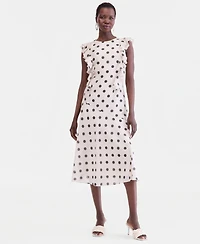 I.n.c. International Concepts Women's Ruffle Sleeveless Midi Dress, Macy's Exclusive