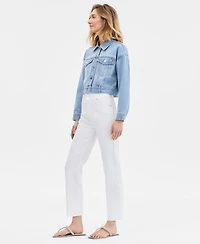 I.n.c. International Concepts Women's Crystal-Embellished Straight-Leg Ankle Jeans, Macy's Exclusive