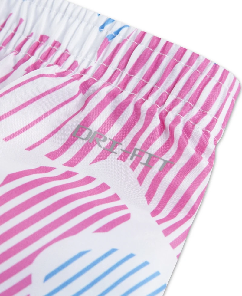 Nike Baby Girls' Printed Sprinter Short-Sleeve T-Shirt & Shorts, 2-Piece Set