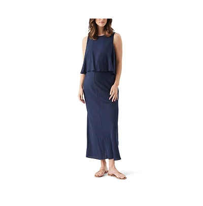 Ripe Maternity Lena Linen Nursing Dress