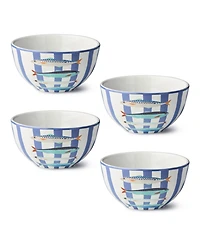 Certified International Something Fishy Ice Cream Bowls, Set of 4