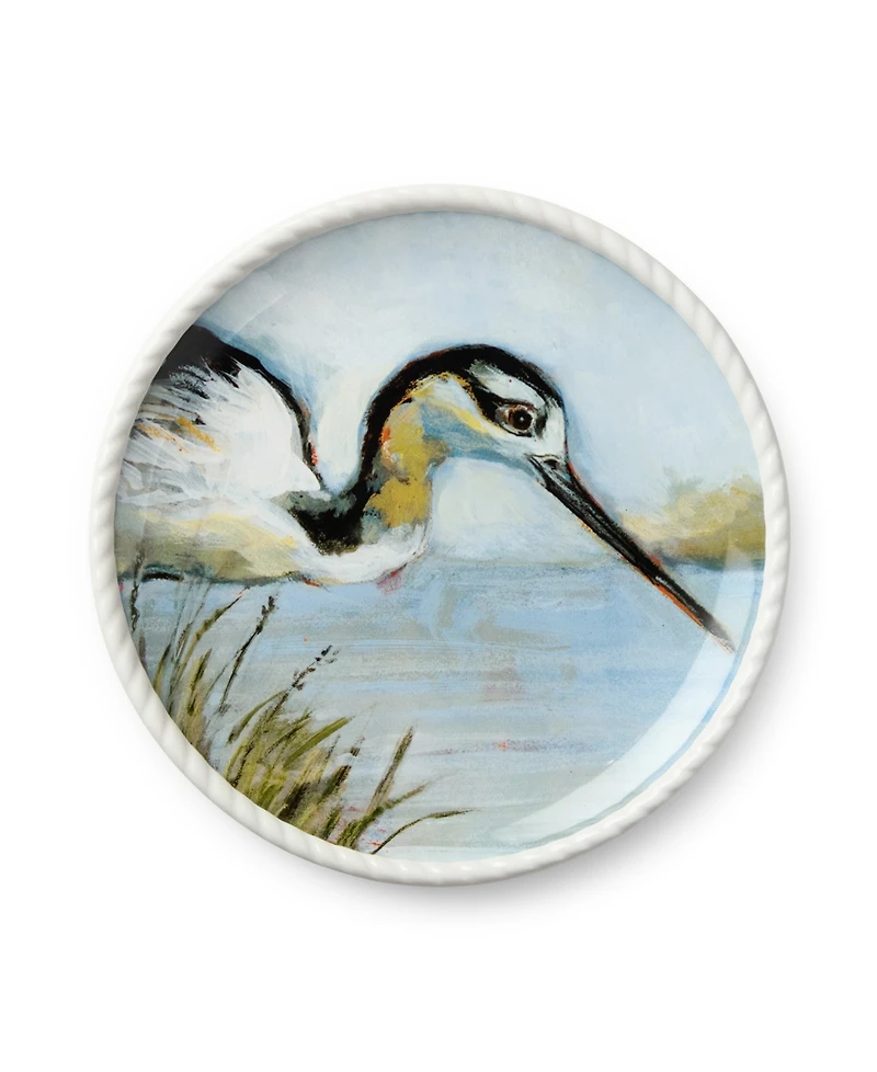 Certified International Coastal Birds Salad Plates, Set of 4