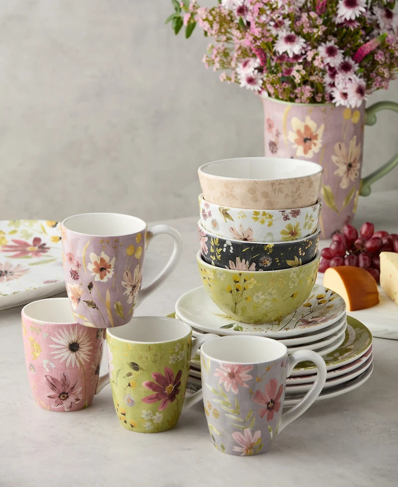 Certified International Wildflowers 16-Pc. Dinnerware Set, Service for 4