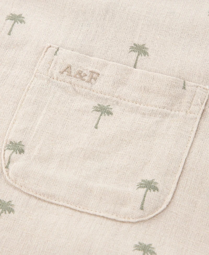abercrombie kids Boys' Short-Sleeve Camp Shirt