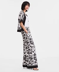 I.n.c. International Concepts Women's Printed Twill Pants, Macy's Exclusive