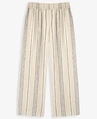 I.n.c. International Concepts Women's Stripe Linen-Blend Wide-Leg Pants, Macy's Exclusive